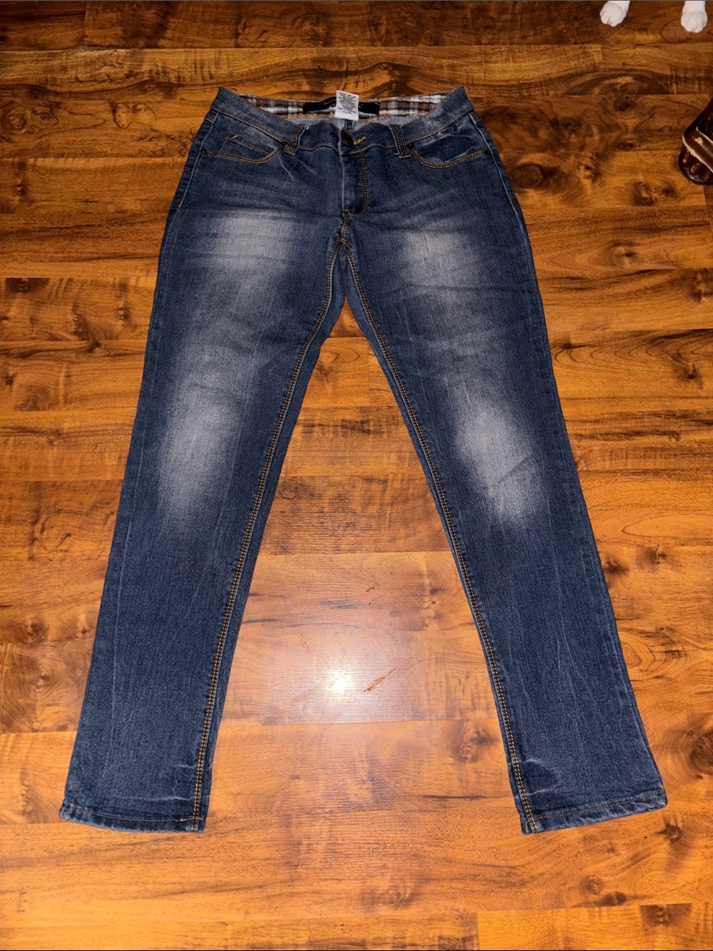 Classic Dark Blue Washed Jeans